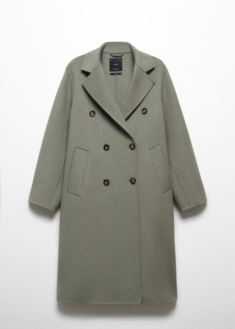 Handmade oversized wool coat | MANGO (US)