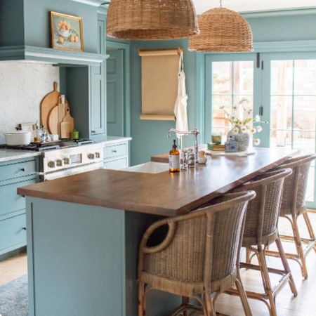 A snapshot of our spring kitchen! These stools from Wayfair are just too fun and they go perfectly with our wicker pendants!




#LTKSeasonal #LTKhome