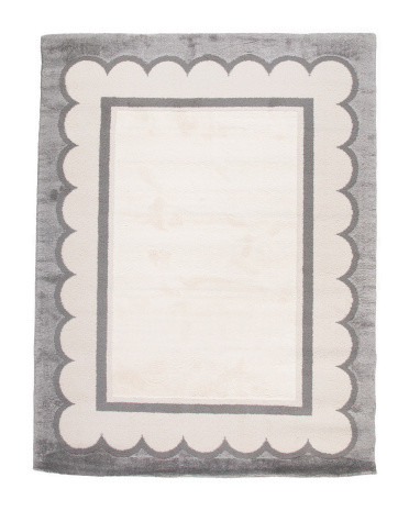 5x8 Cocoon Scalloped Border Area Rug | TJ Maxx