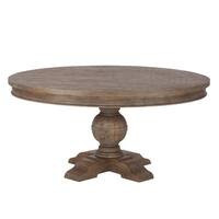 Copper Grove Asperg Grey Weathered Teak 60-inch Round Dining Table - On Sale - Overstock - 174796... | Bed Bath & Beyond