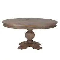 Copper Grove Asperg Grey Weathered Teak 60-inch Round Dining Table - On Sale - Overstock - 174796... | Bed Bath & Beyond