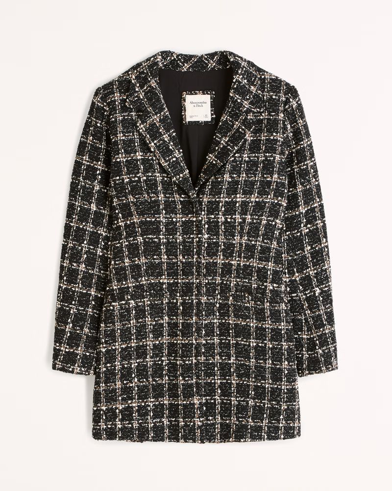 Tweed Blazer Mini Dress | Abercrombie & Fitch (US)