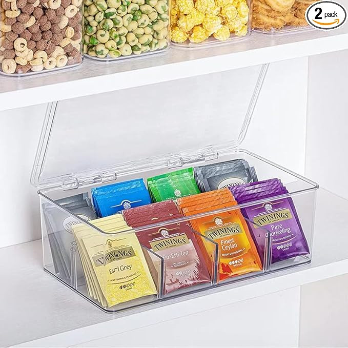 Vtopmart Clear Organizers,Stackable Storage Containers for Office Supplies,Desk Organization and ... | Amazon (US)