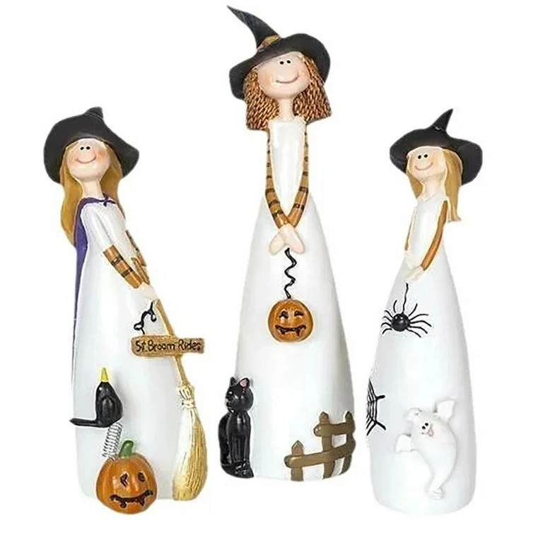 Witch Statues Halloween Decorations, Cute Party and Home Decor and Fall Decor, Classic Witches Ha... | Walmart (US)