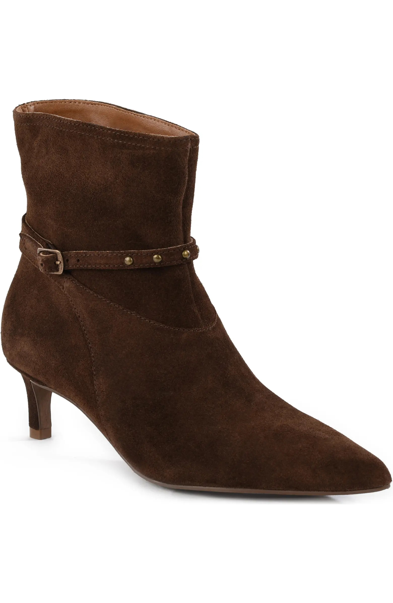 Milan Pointed Toe Kitten Heel Bootie (Women) | Nordstrom