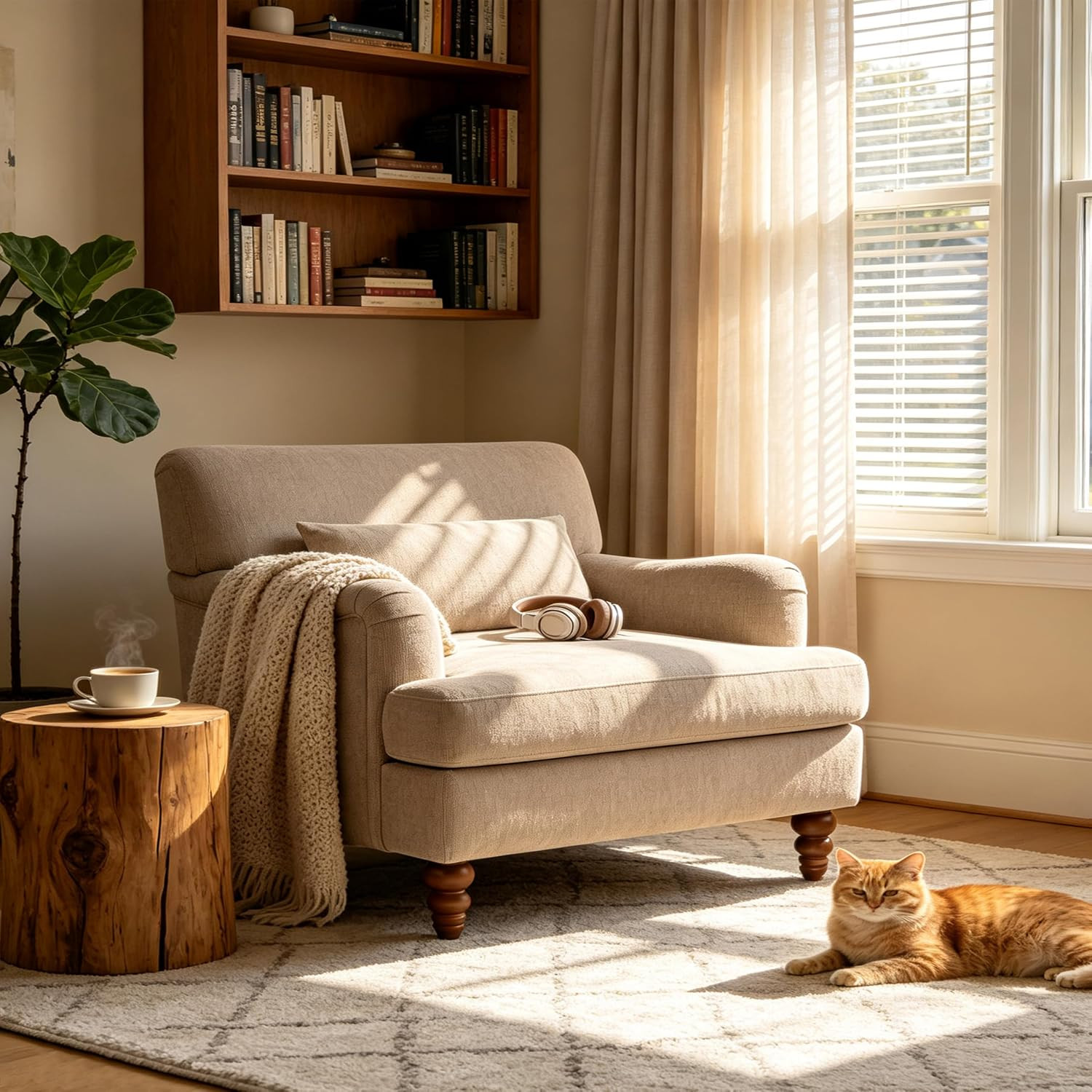 ERYE Oversized Accent Chair, 40.5" Wide Upholstered Single Sofa Chair | Amazon (US)