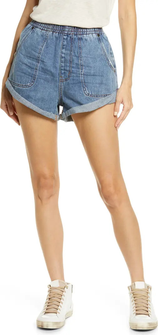 One Teaspoon Hunter Roll Cuff Pull-On Denim Shorts | Nordstrom | Nordstrom
