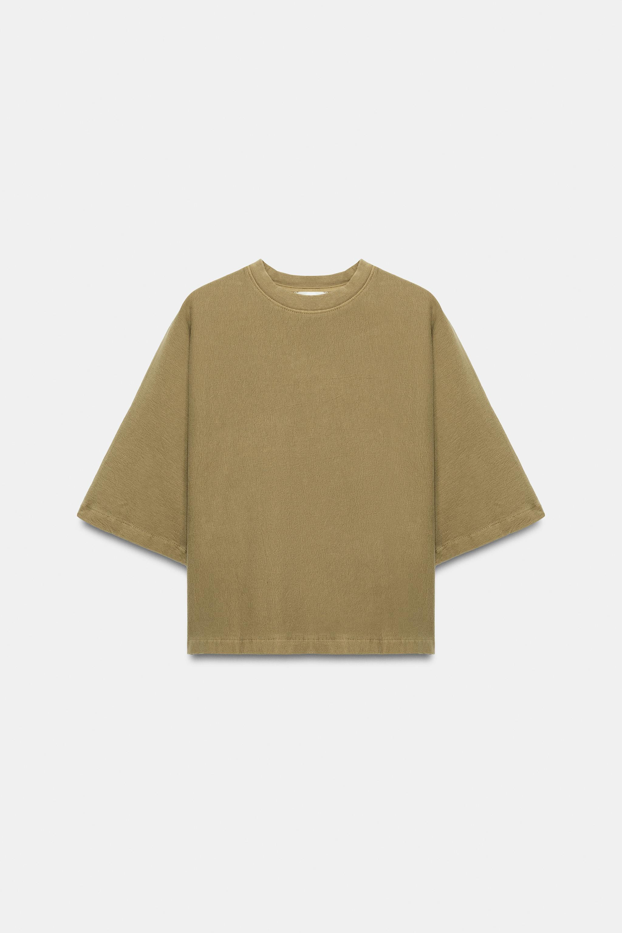 FADED-EFFECT SHORT SLEEVE T-SHIRT | Zara UK