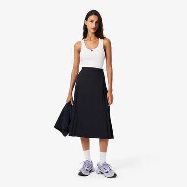 Lacoste Women's Pleated Wool Midi Wrap Skirt - S (36) | Lacoste (US)