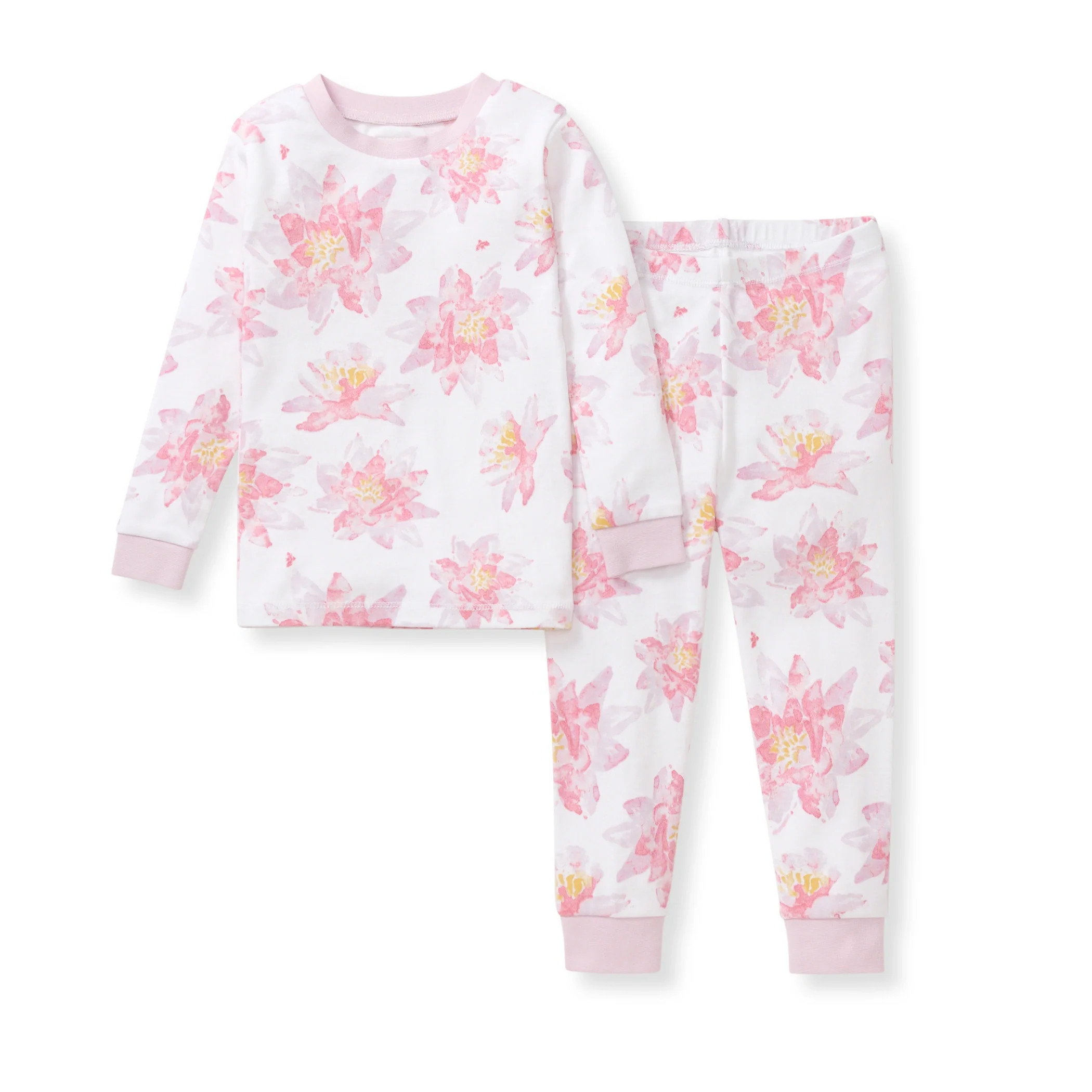 Water Lily Organic Cotton Two-Piece Pajamas | Burts Bees Baby