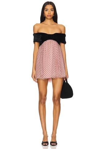 Stone Cold Fox x REVOLVE Isabella Mini Dress in Black & Blush from Revolve.com | Revolve Clothing (Global)