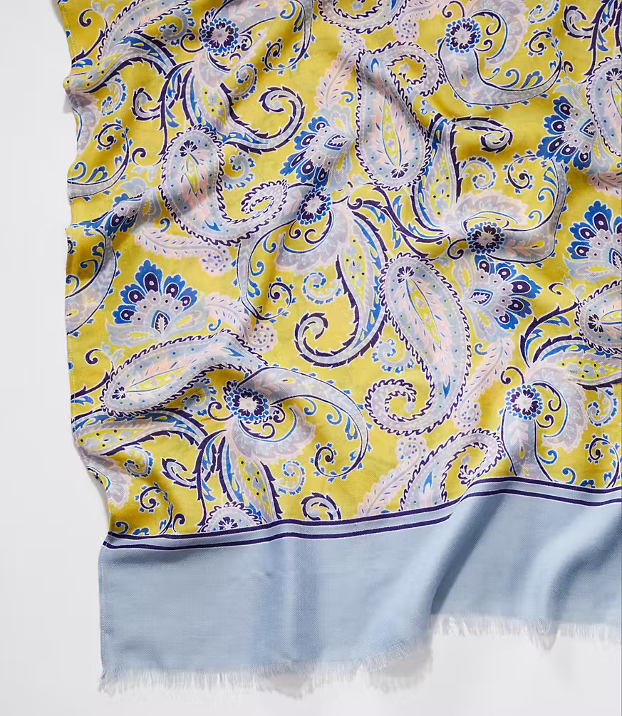 Coastal Paisley Scarf | LOFT