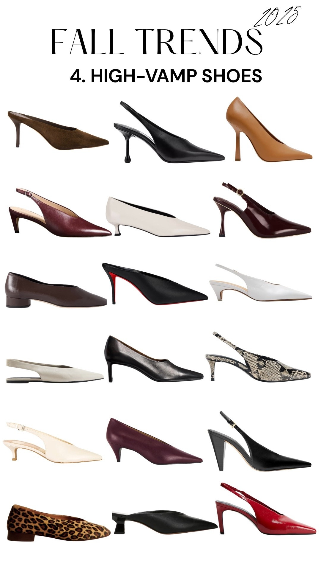 Fall 2025 trends: high-vamp shoes 
#heels #flats #fallshoes #highvamp #falltrends #falloutfit 

#LTKSeasonal #LTKFallSale #LTKFindsUnder50