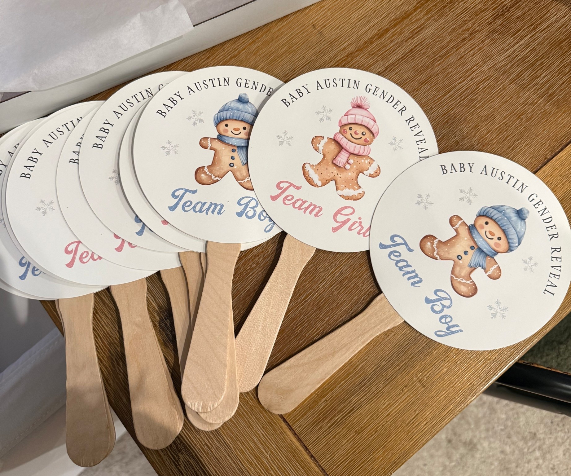 Gender reveal decor, baby shower decor 