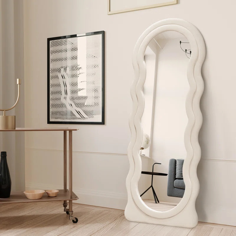 Wavy Manufactured Wood Wavy Full Length Mirror | Wayfair North America
