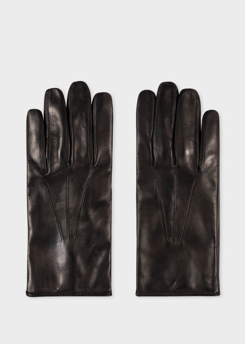 'Signature Stripe' Leather Gloves | Paul Smith (Global)