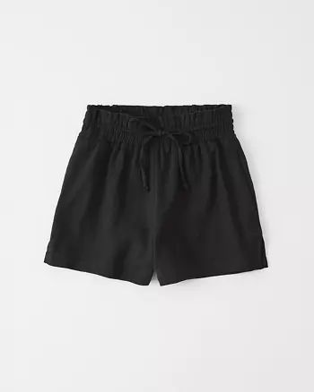 Linen-Blend Pull-On Shorts | Abercrombie & Fitch US & UK