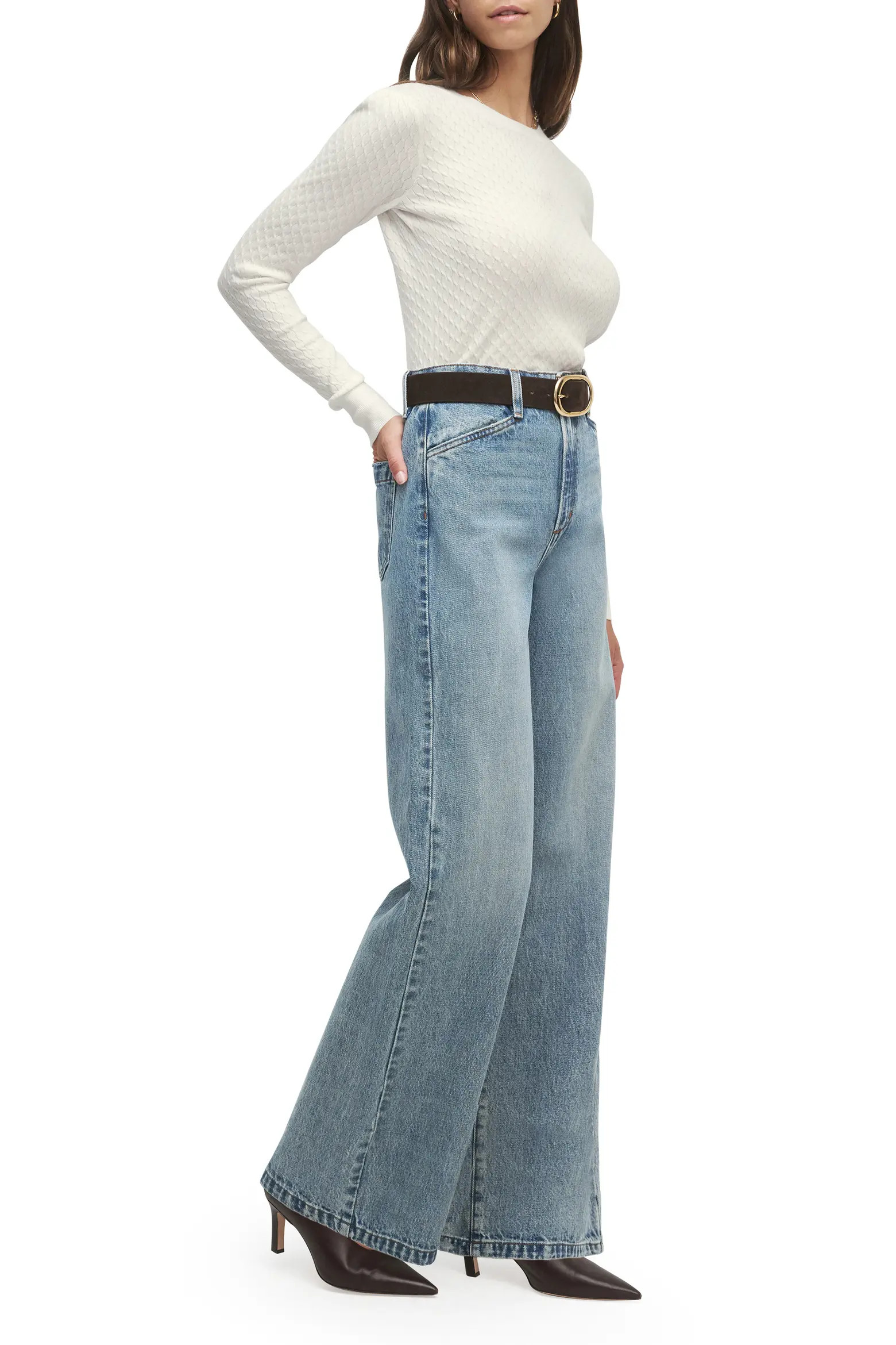 The Mischa Super High Waist Wide Leg Jeans (Women) | Nordstrom | Nordstrom