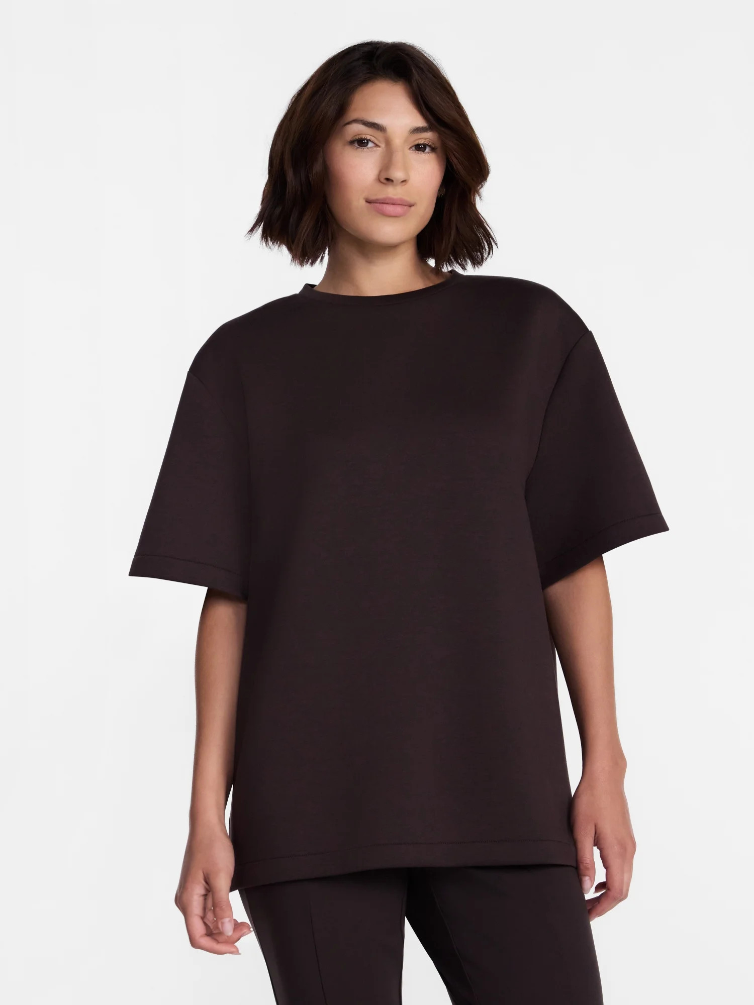 Avia Women's Scubaknit Tunic Top with Short Sleeves, Sizes XS-XXL - Walmart.com | Walmart (US)