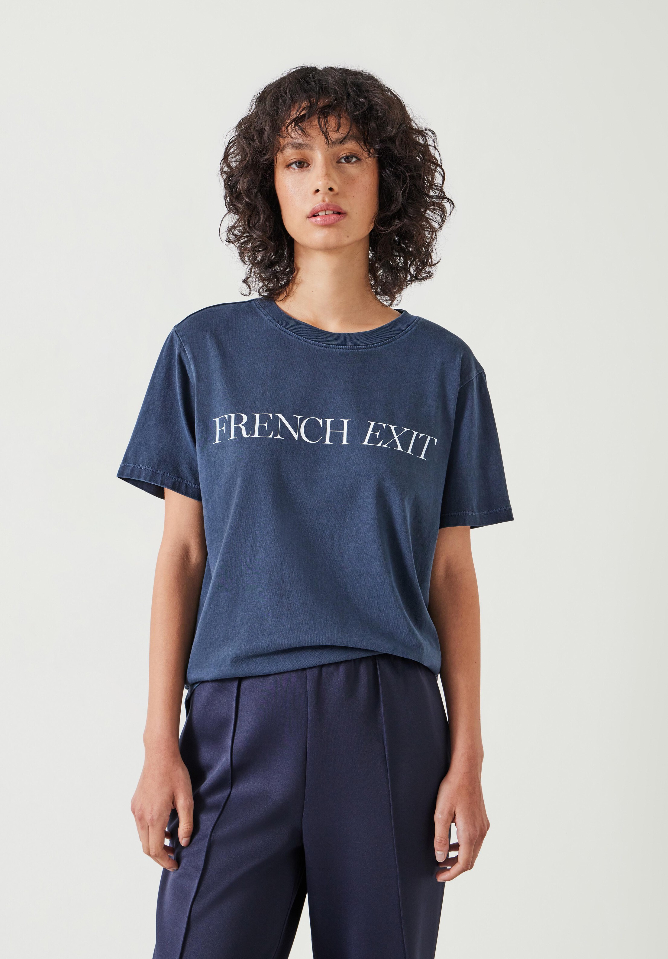 French Exit Cotton T-Shirt | Hush UK