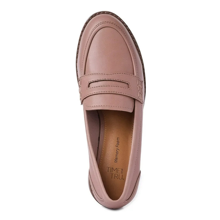 Time and Tru Women's Penny Loafer - Walmart.com | Walmart (US)