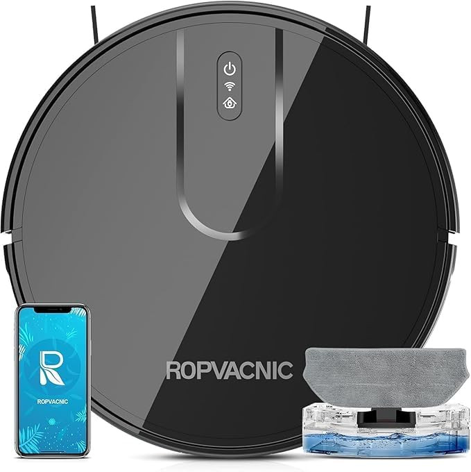 ROPVACNIC Robot Vacuum Cleaner Robot Vacuum and Mop Combo with 5200Pa Suction, Personalized Clean... | Amazon (US)