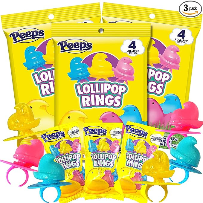 New 2024 Limited Edition Peeps Candies, Pink, Blue, and Yellow, Bunnies and Chicks, Individually ... | Amazon (US)