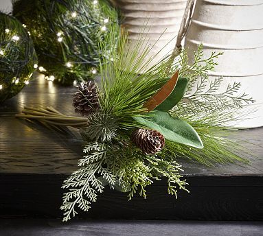 Faux Mixed Greenery Clippings Bundle | Pottery Barn (US)