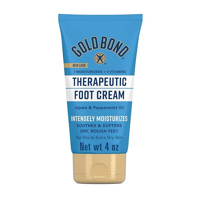 Gold Bond Therapeutic Foot Cream 4 oz, With Jojoba & Peppermint Oil, Foot Moisturizer | Amazon (US)
