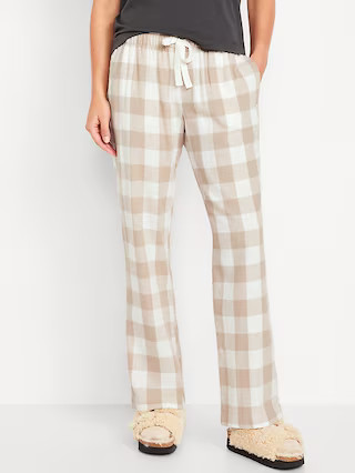 Mid-Rise Flannel Pajama Pants for Women | Old Navy (US)