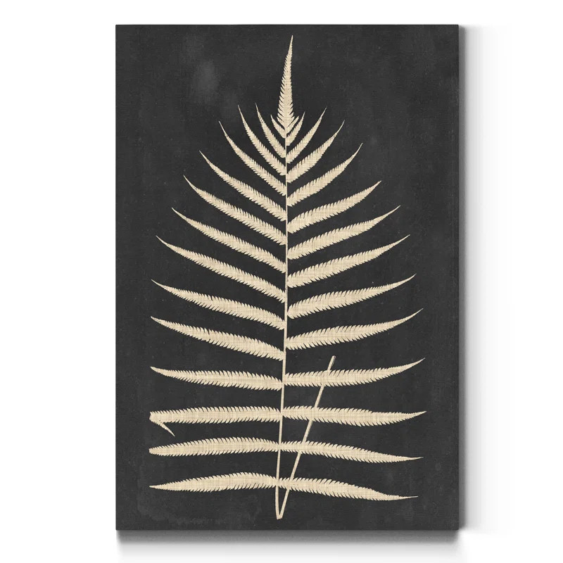 Linen Fern III On Canvas Print | Wayfair North America