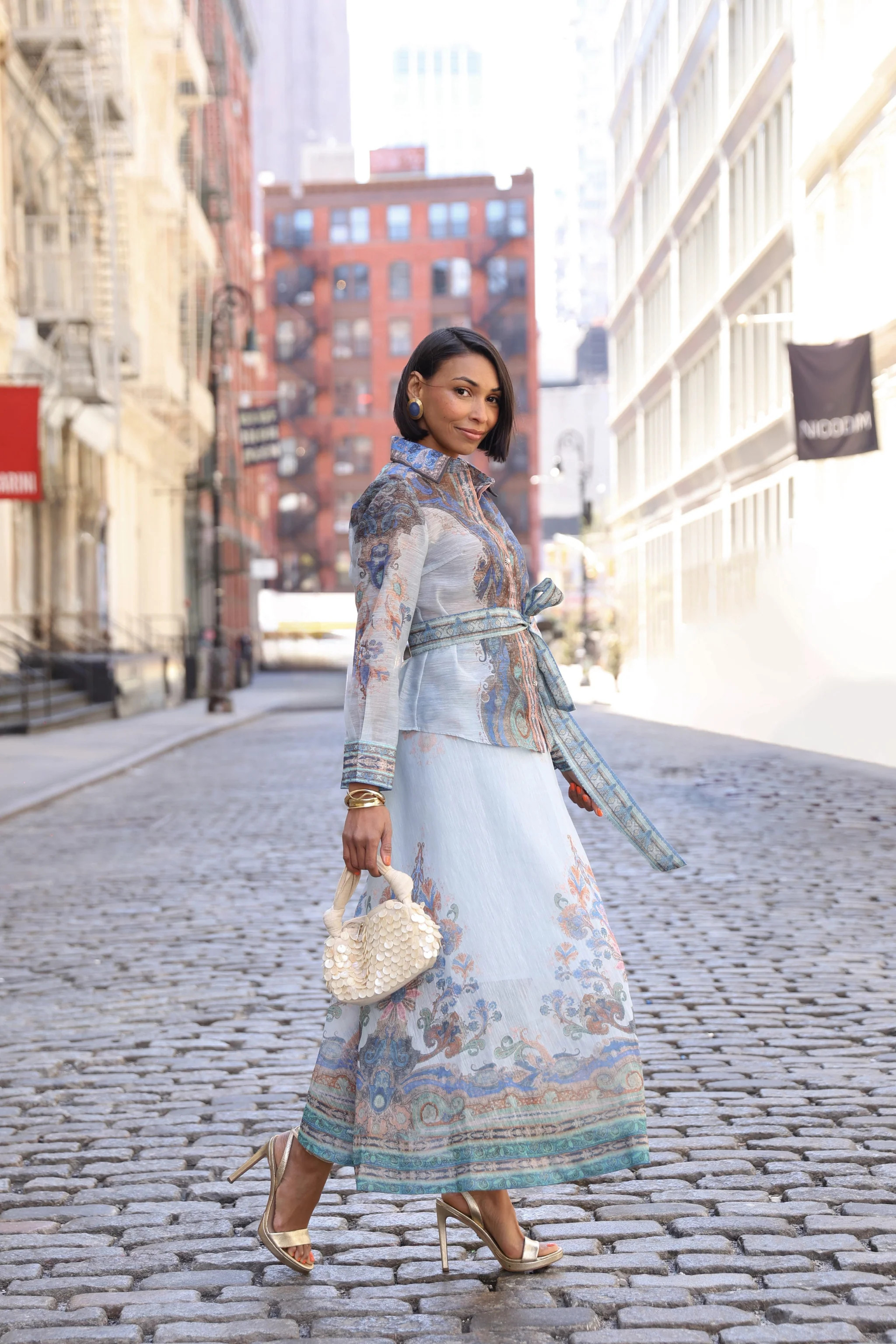 Katherine Long Sleeve Button Down Top | Benaar La