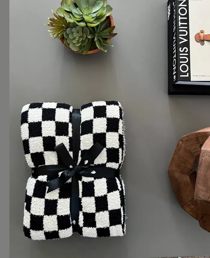 Printed Checkerboard Plush Throw … curated on LTK