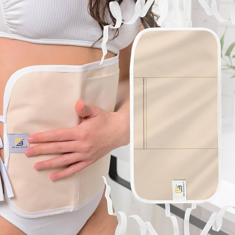 Castor Oil Wrap - Organic Cotton, Reusable Adjustable Pack with Durable Straps and Leak-Resistant... | Amazon (US)