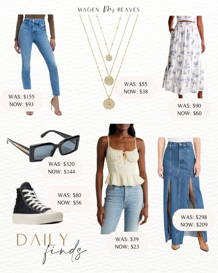 Daily Finds - Good American Jeans - A&F Linen-Blend Skirt - Stella McCartney Sunglasses 

#LTKstyletip #LTKfindsunder100 #LTKshoecrush