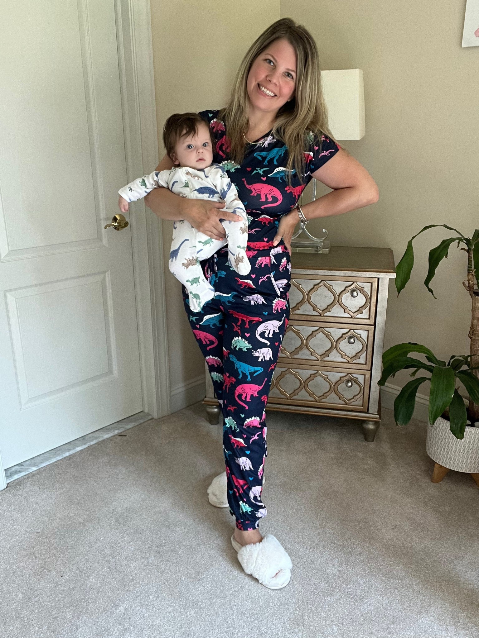 One of my favorite things about motherhood is coordinating outfits with my mini me 🩵🦕 & Saturday morning calls for matching pjs. 

#LTKBaby #LTKFamily #LTKKids