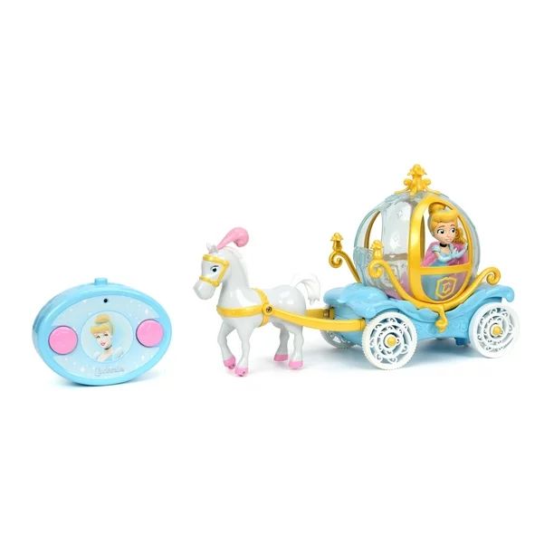 Disney 1:24 Princess Cinderella Horse-Drawn Carriage RC Radio Control Cars | Walmart (US)