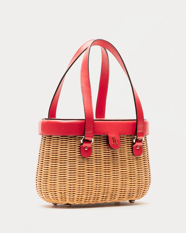 Willow Wicker Basket - Red | Frances Valentine