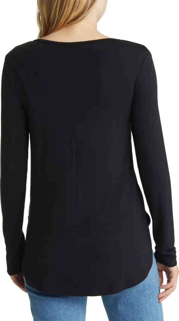 V-Neck Long Sleeve Tunic Top | Nordstrom