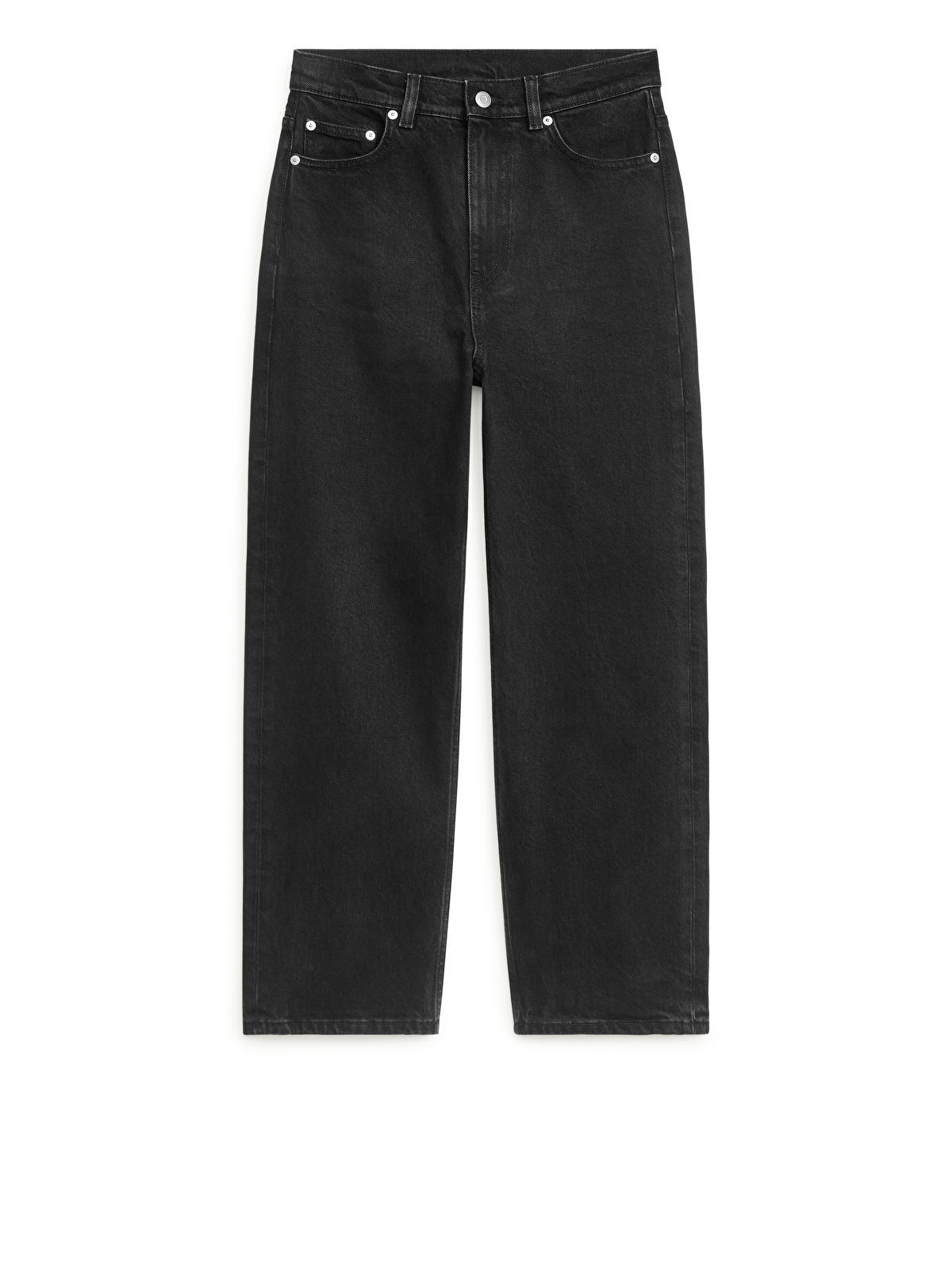 ROSE Cropped Straight Stretch Jeans | ARKET (US&UK)