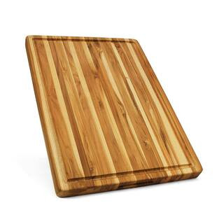 24 in. x 18 in. Rectangular Durable Hard Wooden Cutting Board (3-Pieces), Natural | The Home Depot