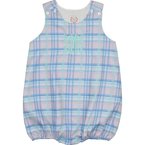 Blue Pastel Plaid Bubble - Shipping Late March | Cecil and Lou