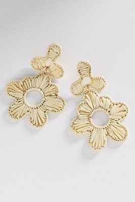 Rattan Deco Drop Earrings | Anthropologie (US)