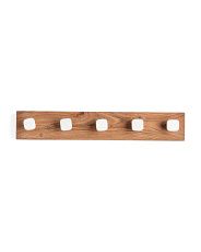 24x4 Marble Hooks With Wooden Base | TJ Maxx