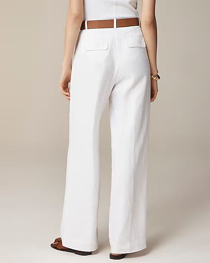 Wide-leg essential pant in linen | J. Crew US