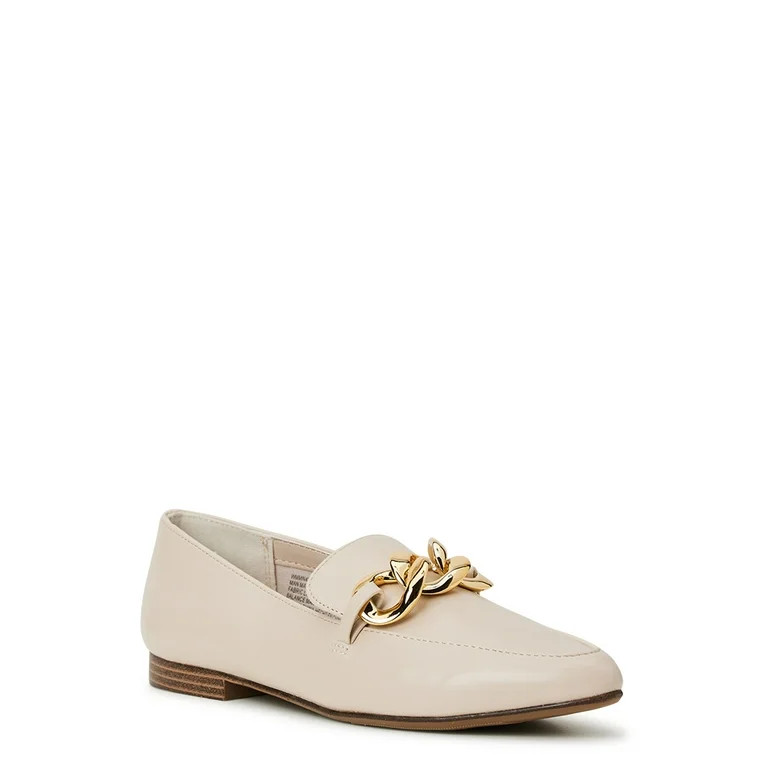 Madden NYC Women's Chain Accent Loafers - Walmart.com | Walmart (US)