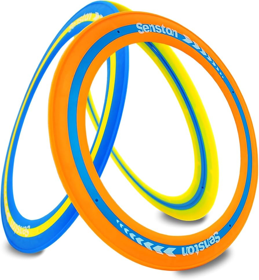 Senston Flying Discs Easily Catch and Throw Sports Disc 11 Inch Soft Flying Discss Colorful Flyin... | Amazon (US)