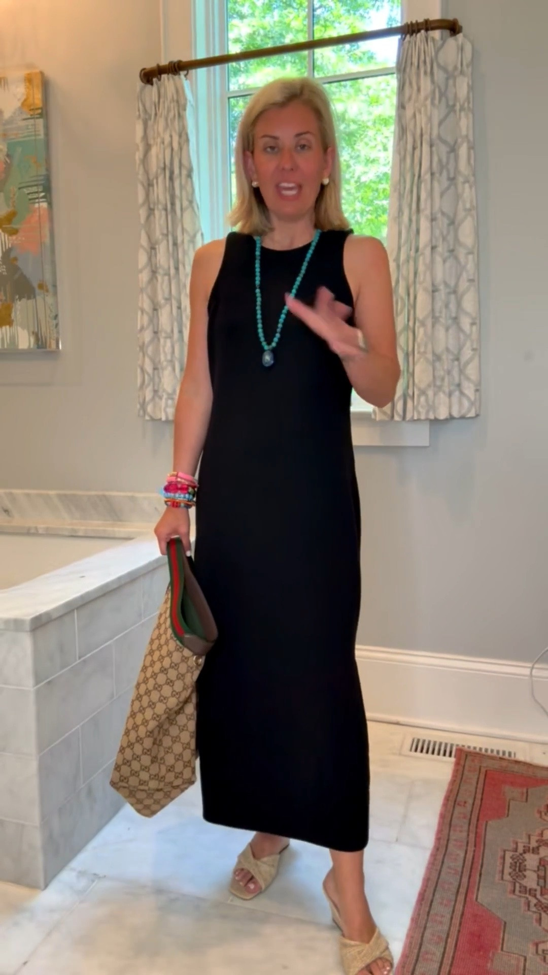 Y’all know how much I love a t-shirt dress & these are absolute perfection. They give you that elevated look and I am here for it!! 
My sizing: 
Tees - xs
Shorts 5" - small
Long Sleeve Tee - xs
Rib Maxi Dress - small
Tie-Waist Jumpsuit - small petite
Tie-Waist Midi Dress - small
*Use Catherine20 for 20% off my bracelets
*Use Catherinexspanx for 15% off + free shipping on 1st order