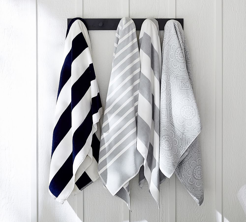 Classic Awning Striped Beach Towel | Pottery Barn (US)