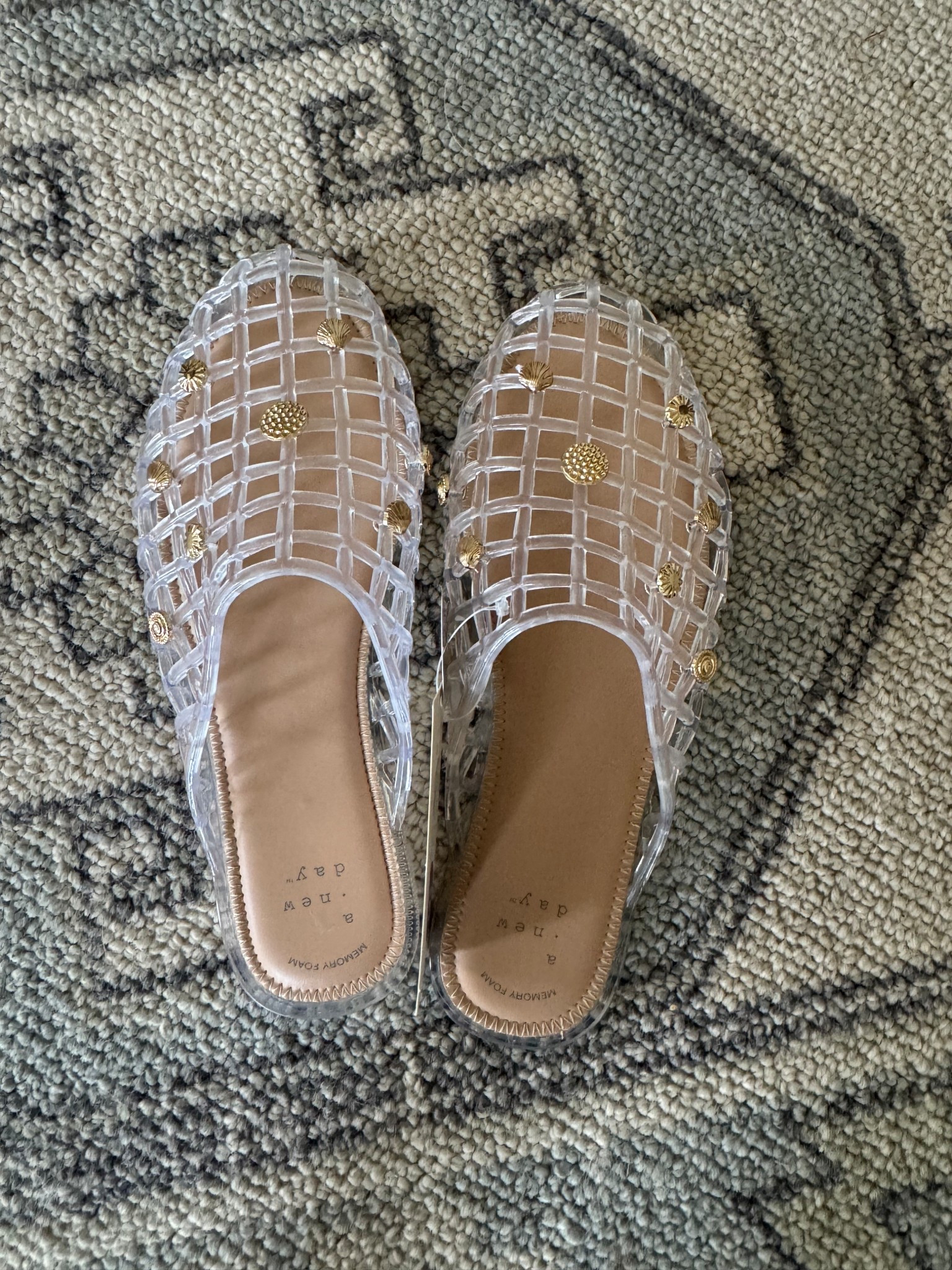 Jelly sandals with gold jewels! Absolutely love and comfy too 

#LTKSeasonal #LTKootd #LTKgrwm